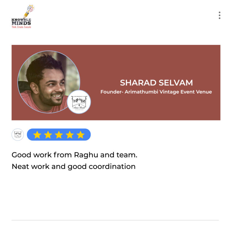 Reviews Sharad Selvam