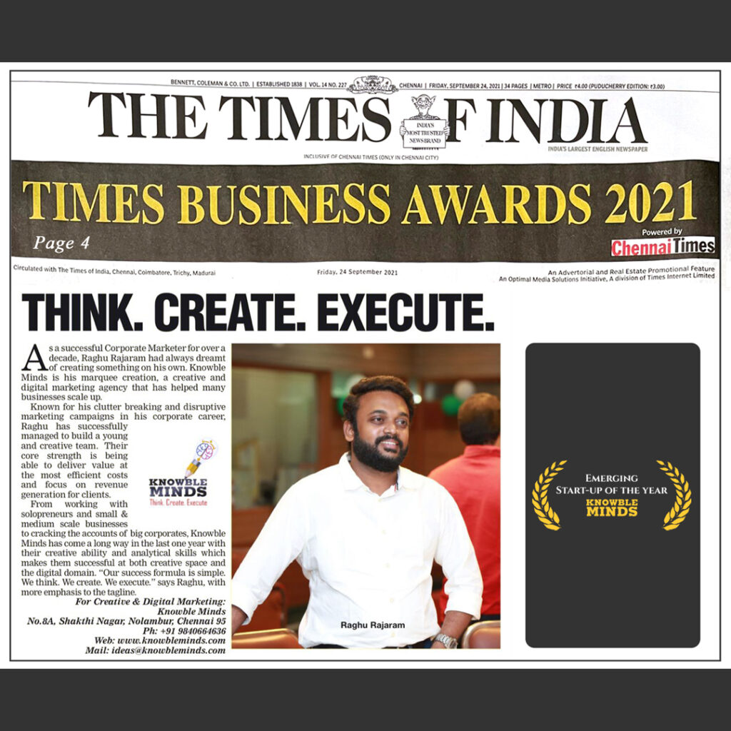 TIMES BUSINESS AWARDS 24th September 2021